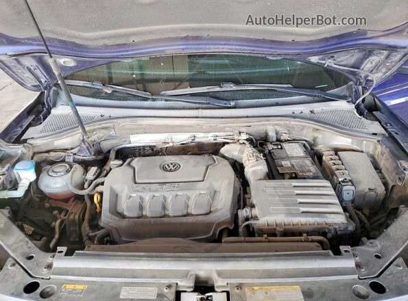 3VV1B7AX6MM056807 2021 VOLKSWAGEN TIGUAN Blue ძრავის განყოფილების ხედი