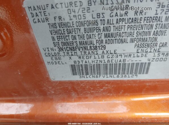 3VV2B7AX2KM097310 2019 VOLKSWAGEN TIGUAN Orange 