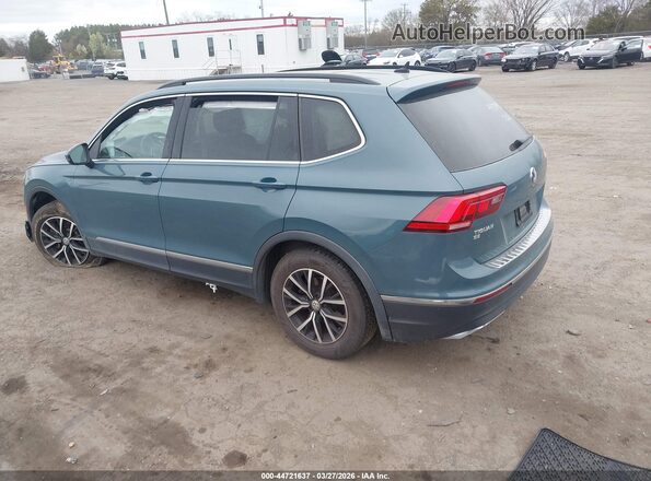 3VV2B7AX4MM128804 2021 VOLKSWAGEN TIGUAN Blue Задня ліва чверть