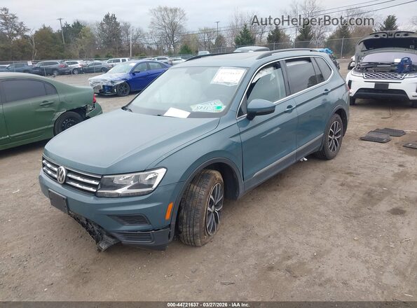 3VV2B7AX4MM128804 2021 VOLKSWAGEN TIGUAN Blue Передня ліва чверть