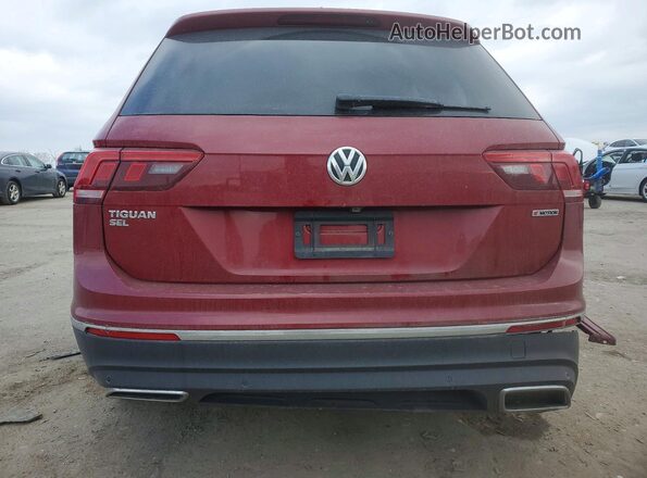 3VV2B7AX6MM025142 2021 VOLKSWAGEN TIGUAN Red Հետևի տեսք