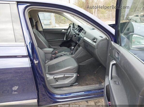 3VV2B7AX9MM002776 2021 VOLKSWAGEN TIGUAN Blue Front interior view