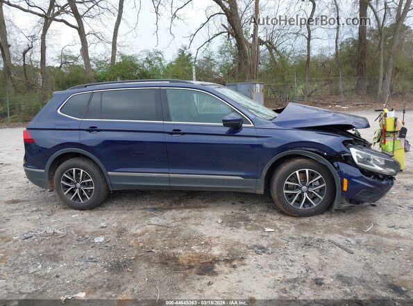 3VV2B7AX9MM002776 2021 VOLKSWAGEN TIGUAN Blue Rear interior view