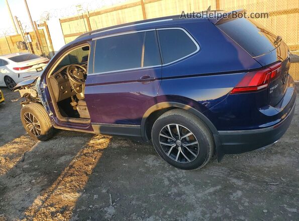 3VV3B7AX2MM126652 2021 VOLKSWAGEN TIGUAN Blue უკანა მარცხენა
