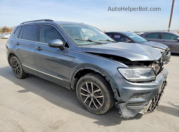 3VV3B7AX4MM049914 2021 VOLKSWAGEN TIGUAN Gray Delantero derecho