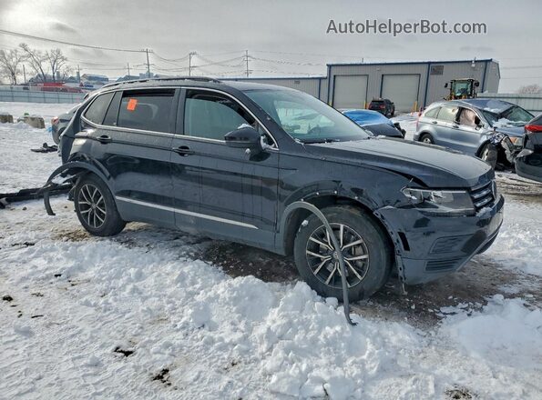 3VV3B7AX5MM105259 2021 VOLKSWAGEN TIGUAN Black Przód prawy
