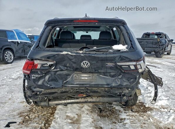 3VV3B7AX5MM105259 2021 VOLKSWAGEN TIGUAN Black Widok z tyłu