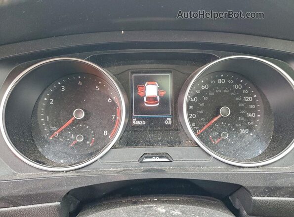 3VV3B7AX5MM105259 2021 VOLKSWAGEN TIGUAN Black Widok zestawu wskaźników