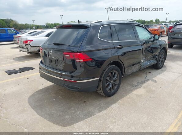 3VV3B7AX5NM055528 2022 VOLKSWAGEN TIGUAN Black Tył prawy