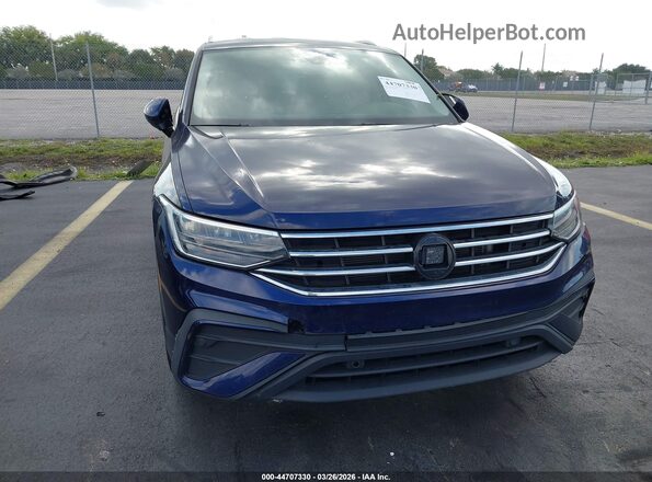 3VV3B7AX5PM056875 2023 VOLKSWAGEN TIGUAN Blue Front view