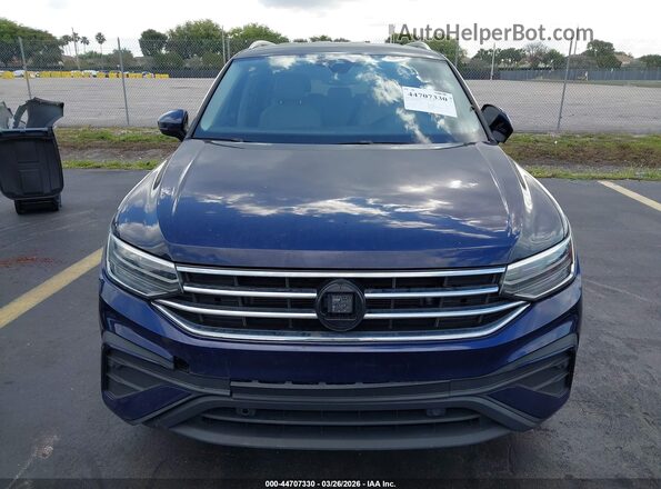 3VV3B7AX5PM056875 2023 VOLKSWAGEN TIGUAN Blue Instrument cluster view