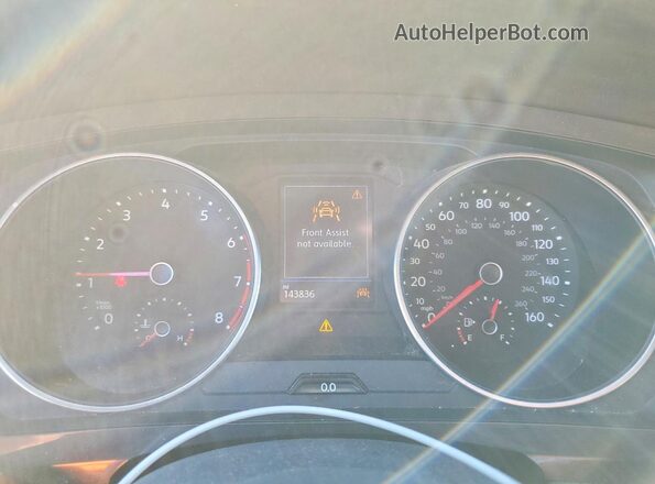 3VV3B7AX6MM016817 2021 VOLKSWAGEN TIGUAN White Вид щитка приладів