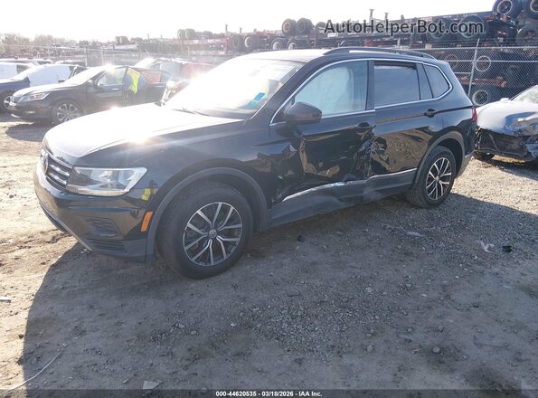 3VV3B7AX7LM101860 2020 VOLKSWAGEN TIGUAN Black წინა მარცხენა ხედი სამი მეოთხედიდან