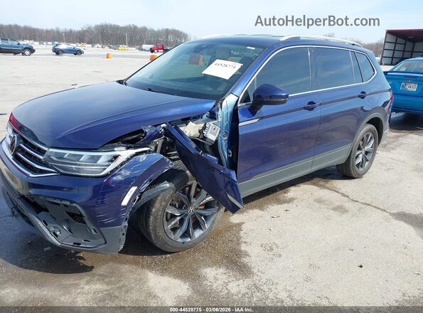 3VV3B7AX9NM122115 2022 VOLKSWAGEN TIGUAN Dark Blue Front left