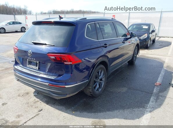 3VV3B7AX9NM122115 2022 VOLKSWAGEN TIGUAN Dark Blue Rear right