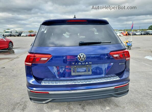 3VV5B7AX2RM209109 2024 VOLKSWAGEN TIGUAN Синий Вид сзади
