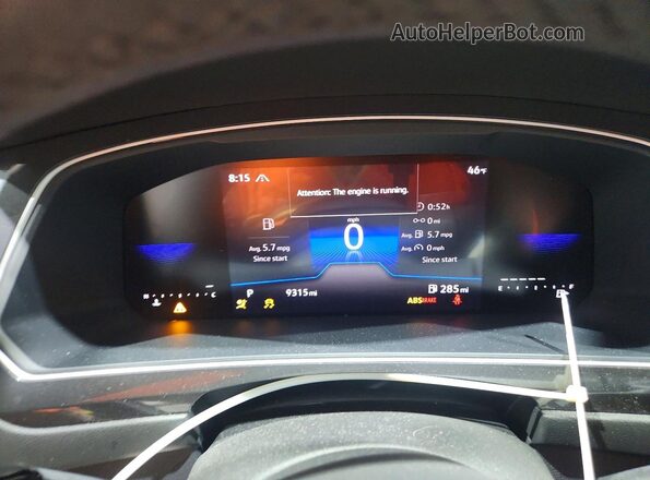 3VV8B7AX0RM216184 2024 VOLKSWAGEN TIGUAN Черный Вид щитка приборов