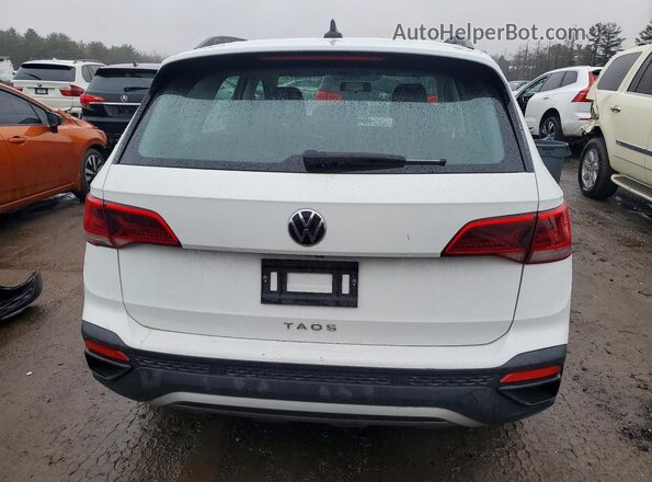 3VVCX7B24NM055007 2022 VOLKSWAGEN TAOS White Вид ззаду