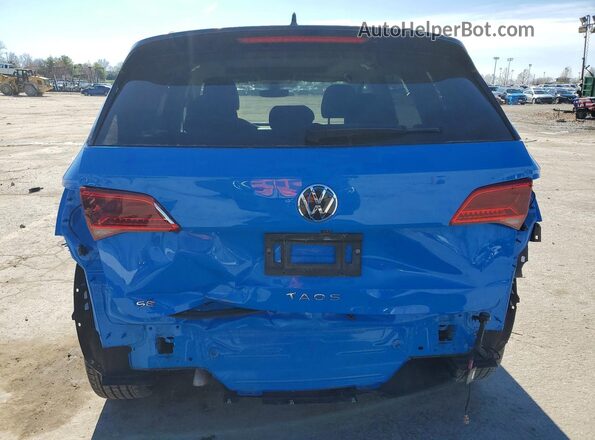 3VVEX7B26PM363078 2023 VOLKSWAGEN TAOS Blue Вид ззаду