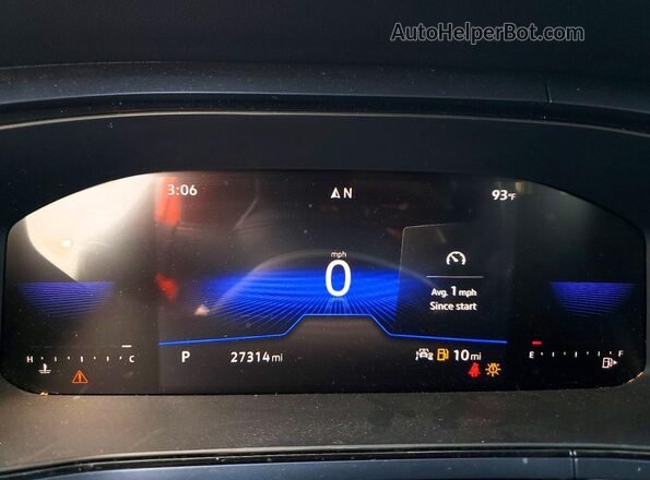 3VVEX7B26PM363078 2023 VOLKSWAGEN TAOS Blue Вид щитка приладів