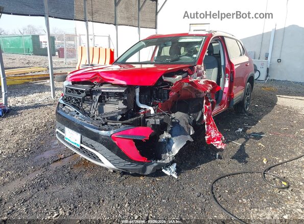 3VVLX7B23NM042572 2022 VOLKSWAGEN TAOS Red წინა მარცხენა ხედი სამი მეოთხედიდან