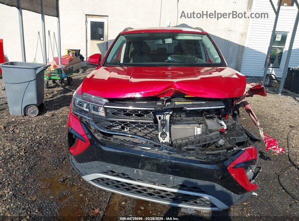 3VVLX7B23NM042572 2022 VOLKSWAGEN TAOS Red ხელსაწყოთა პანელის ხედი