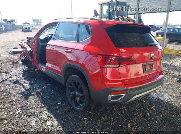 3VVLX7B23NM042572 2022 VOLKSWAGEN TAOS Red უკანა მარცხენა
