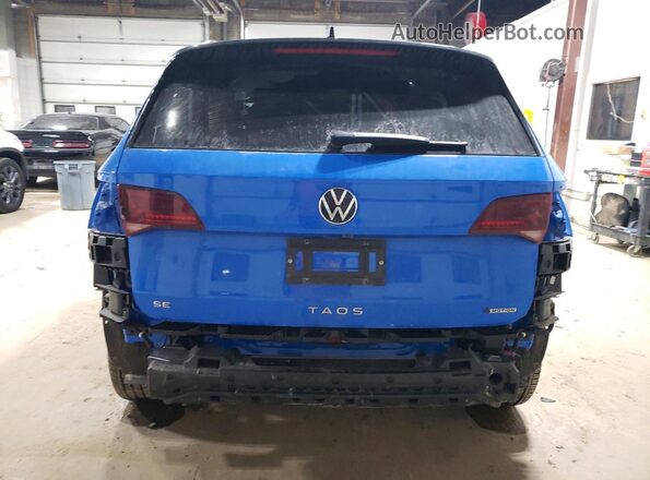 3VVLX7B29RM084072 2024 VOLKSWAGEN TAOS Blue Widok z tyłu