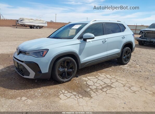 3VVSC7B25SM067055 2025 VOLKSWAGEN TAOS Blue Առջևի ձախ երեք քառորդ տեսարան