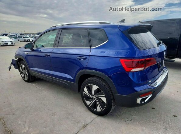 3VVVX7B25RM036111 2024 VOLKSWAGEN TAOS Синий Задняя левая четверть