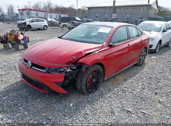 3VW1T7BU7SM085663 2025 VOLKSWAGEN JETTA Red Vista tres cuartos delantera izquierda
