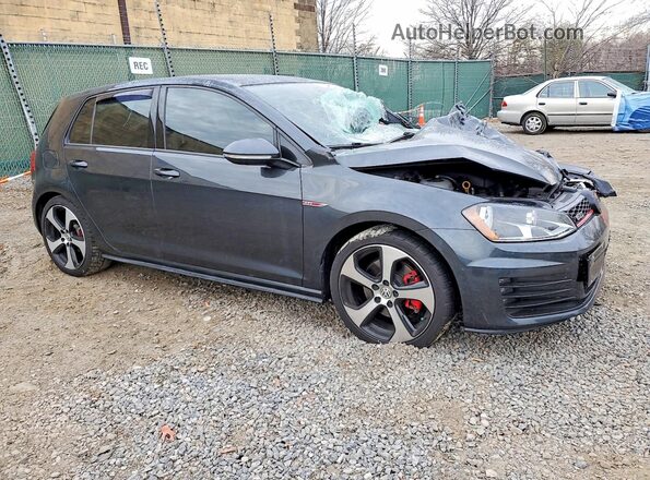3VW4T7AU9HM032308 2017 VOLKSWAGEN GTI Gray Delantero derecho