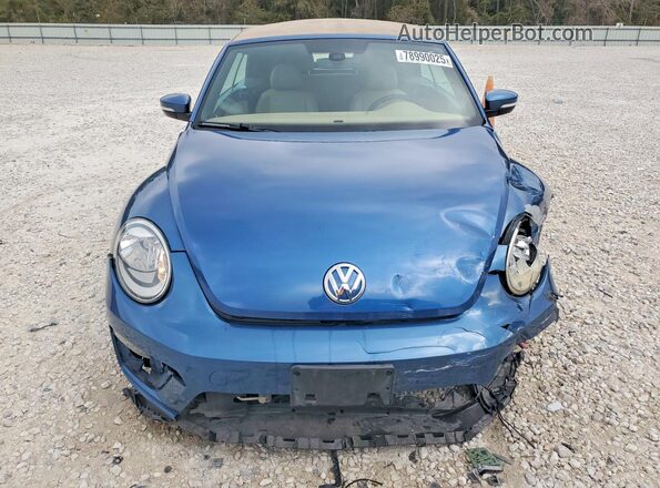 3VW5DAAT0JM516945 2018 VOLKSWAGEN BEETLE Blue Вид спереду