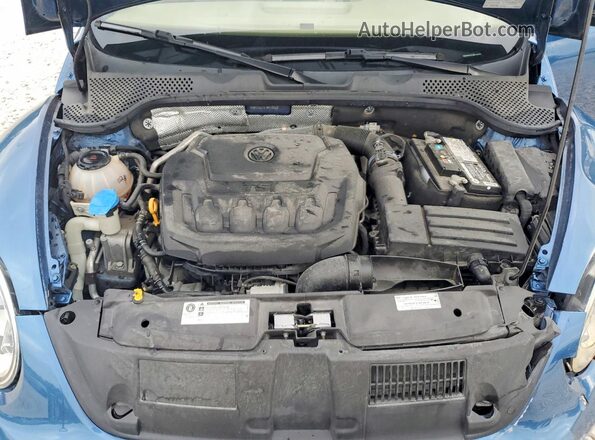 3VW5DAAT0JM516945 2018 VOLKSWAGEN BEETLE Blue Вид задньої частини салону