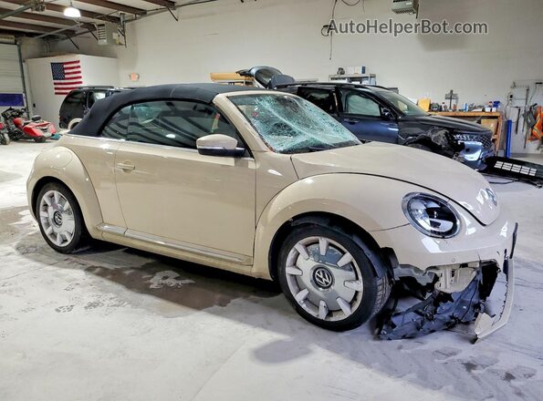 3VW5DAAT9KM512586 2019 VOLKSWAGEN BEETLE Beige Передня права чверть