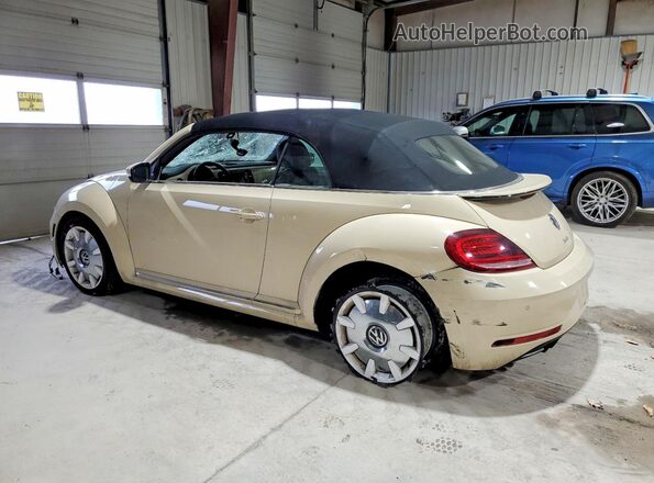 3VW5DAAT9KM512586 2019 VOLKSWAGEN BEETLE Beige Задня ліва чверть