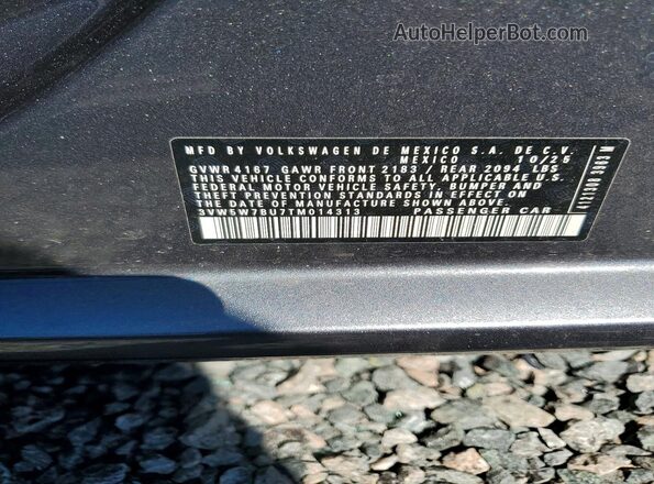 3VW5W7BU7TM014313 2026 VOLKSWAGEN JETTA Gray Вид підкапотного простору