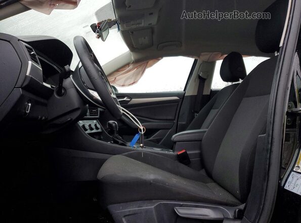 3VWC57BU1MM001519 2021 VOLKSWAGEN JETTA Black Widok wnętrza z przodu