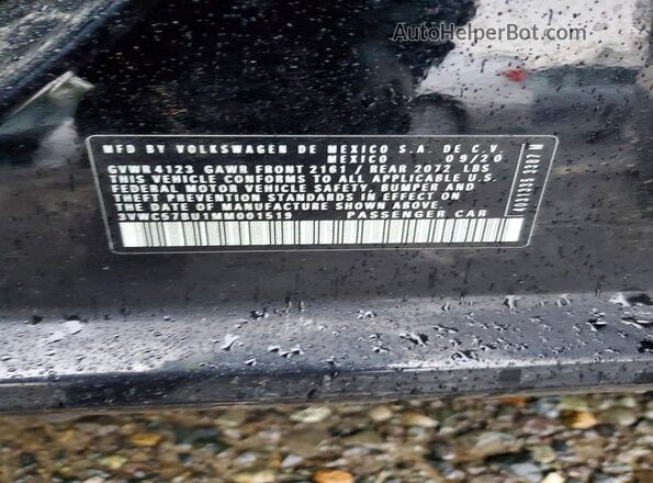 3VWC57BU1MM001519 2021 VOLKSWAGEN JETTA Black Widok komory silnika