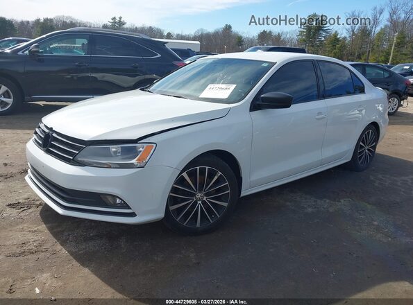 3VWD17AJ1GM413340 2016 VOLKSWAGEN JETTA White წინა მარცხენა ხედი სამი მეოთხედიდან
