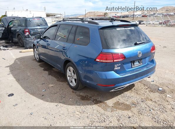 3VWD17AU9JM762053 2018 VOLKSWAGEN GOLF Blue უკანა მარცხენა