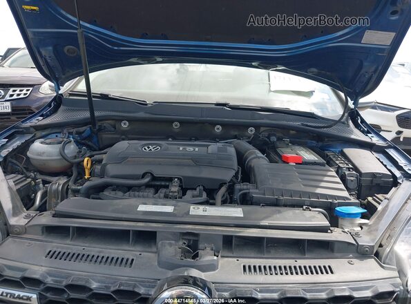 3VWH17AU3JM750093 2018 VOLKSWAGEN GOLF Blue Rear view
