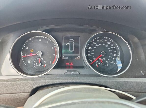 3VWM17AU4JM756855 2018 VOLKSWAGEN GOLF Black Widok zestawu wskaźników