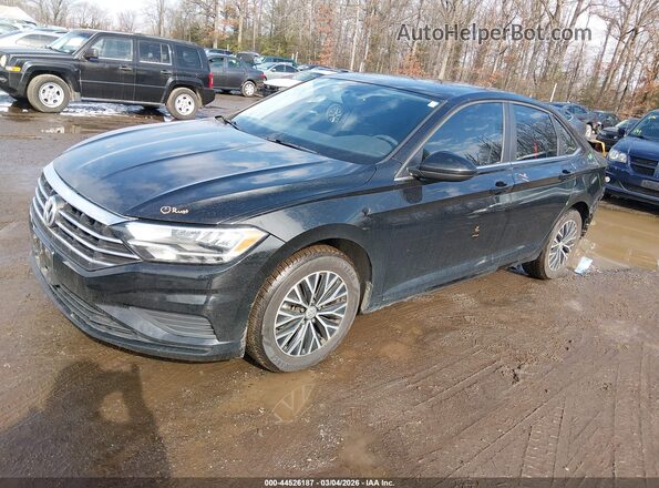 3VWN57BU8MM039533 2021 VOLKSWAGEN JETTA Черный Передняя левая четверть
