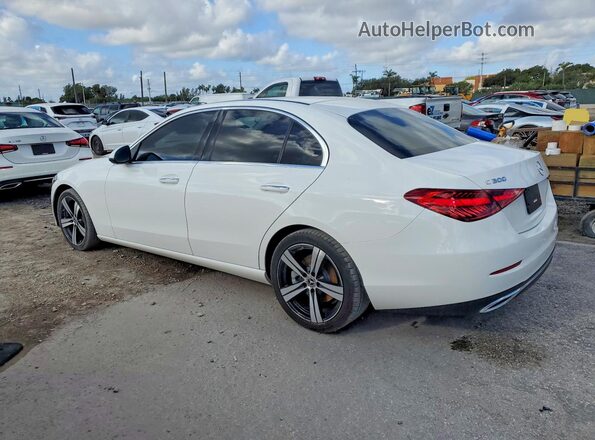 W1KAF4GB8NR010995 2022 MERCEDES-BENZ C-CLASS Белый Задняя правая четверть