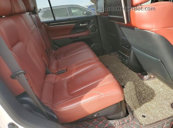 JTJHY7AX2K4285258 2019 LEXUS LX White ძრავის განყოფილების ხედი