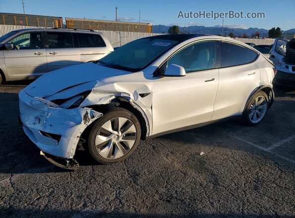 5YJYGAEE8MF235407 2021 TESLA MODEL Y White Trasero izquierdo