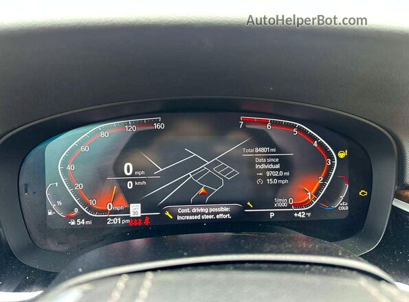 WBAJR7C00LWW62917 2020 BMW 5 SERIES Black Dashboard view