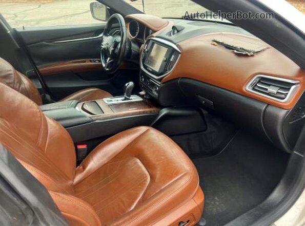 ZAM57RSA0G1172444 2016 MASERATI GHIBLI White Вид ззаду