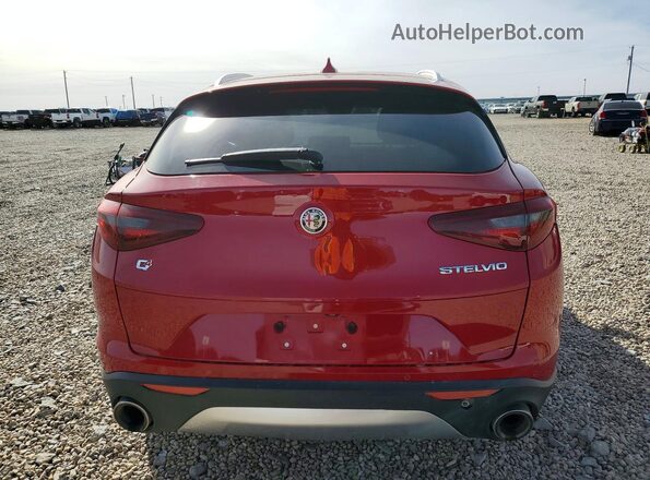 ZASFAKAN1J7B98357 2018 ALFA ROMEO STELVIO Red Front interior view